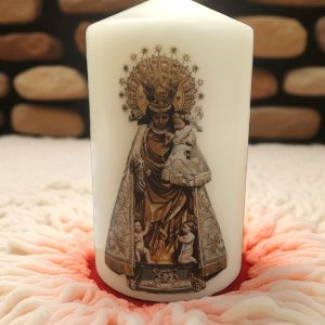 Vela con imágenes Religiosas impresas 7x12cm