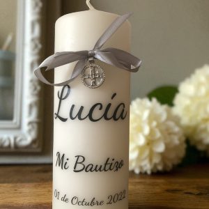 Vela Bautismo personalizada